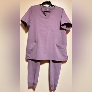 Purple Women's Scrub Set